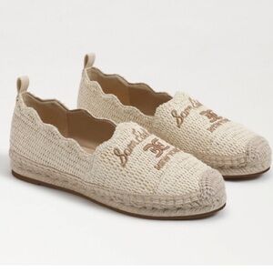 SAM EDELMAN Karla Espadrille Slip On, Linen Raffia, Size 9.5, NWOT Floor display